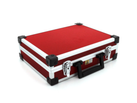 allit Mallette d'aluminium 'AluPlus Basic', taille L, rouge