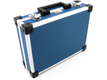 allit Mallette d'aluminium 'AluPlus Basic', taille L, bleu