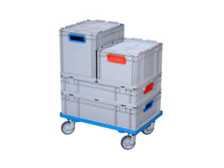 allit Chariot de transport ProfiPlus EuroRoll OS 600, bleu