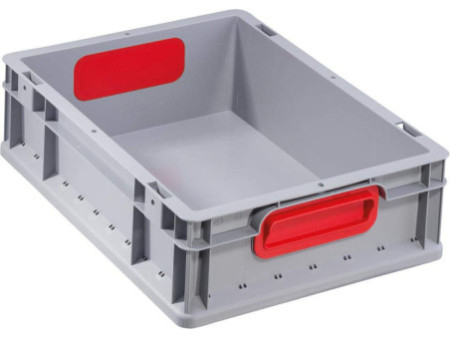 allit Bac de rangement ProfiPlus EuroBox 412, gris/rouge