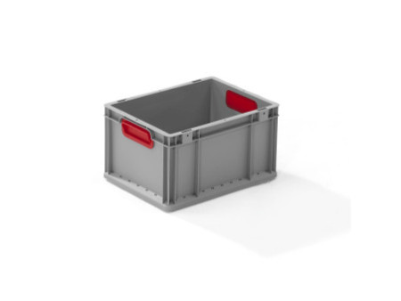 allit Bac de rangement ProfiPlus EuroBox 422, gris/rouge