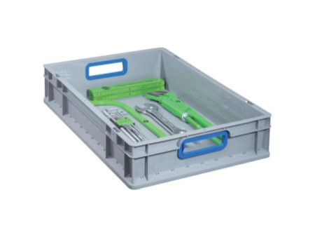 allit Bac de rangement ProfiPlus EuroBox 617, gris/bleu