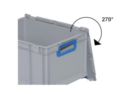 allit Bac de rangement ProfiPlus EuroBox 617, gris/bleu