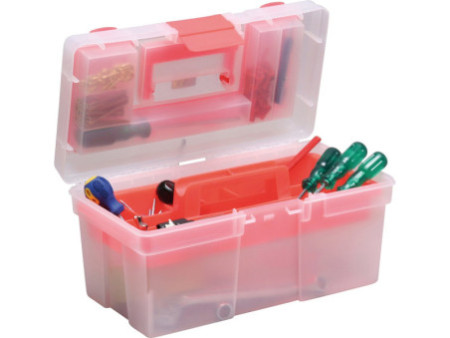 allit Boîte de rangement McPlus Clear 16, PP, rouge