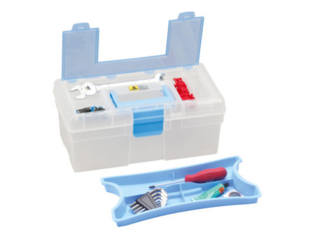 allit Boîte de rangement McPlus Clear 12.5, PP, bleu