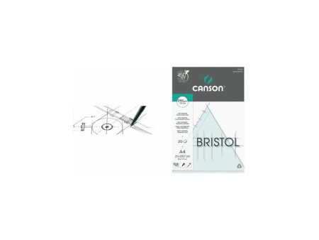 CANSON Bloc Illustration Bristol, A3, 250 g/m2, blanc