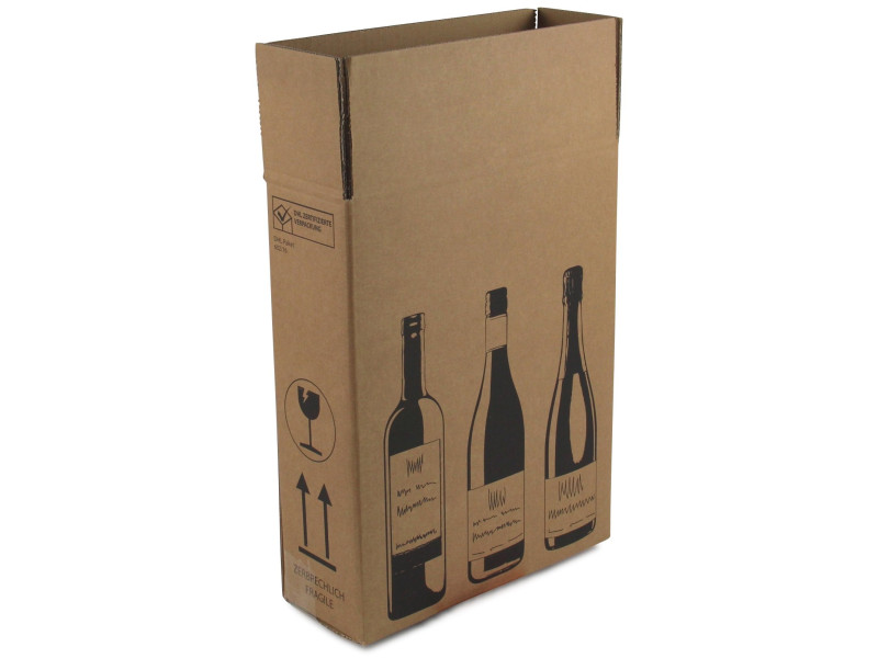 smartboxpro Cartons d'expédition pour 3 bouteilles