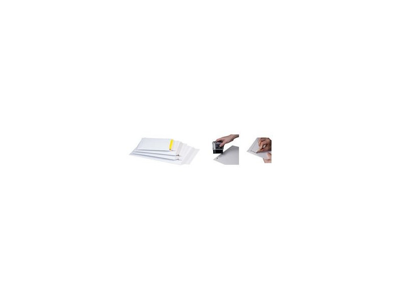 smartboxpro Pochette d'expédition, en carton rigide blanc,