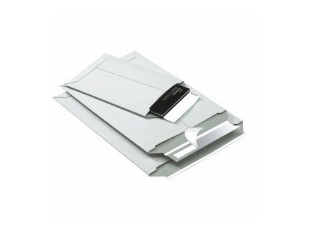 smartboxpro Pochette d'expédition, en carton rigide blanc,