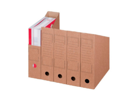 smartboxpro Collecteur vertical à archives, A4, marron