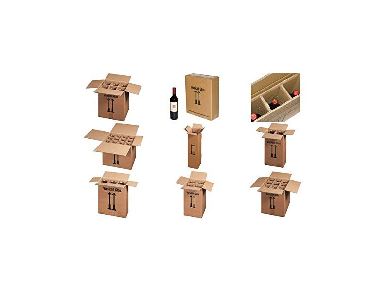 smartboxpro Cartons d'expédition pour 2 bouteilles