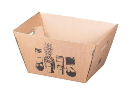 SMARTBOXPRO Panier de courses en carton ondulé