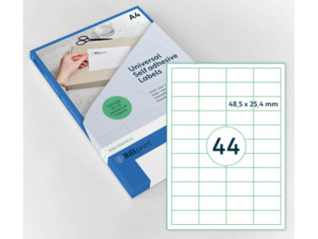 rillprint Etiquette universelle, 48,5 x 25,4 mm, blanc