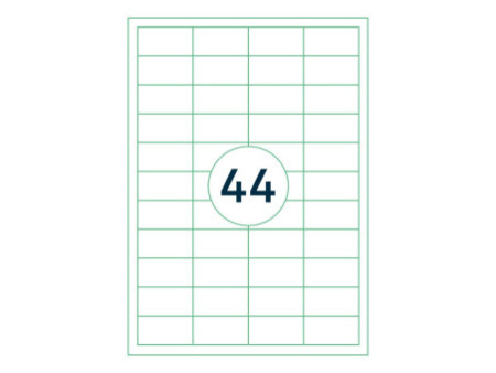 rillprint Etiquette universelle, 48,5 x 25,4 mm, blanc