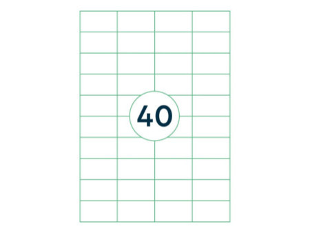rillprint Etiquette universelle, 52,5 x 29,7 mm, blanc