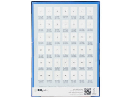 rillprint Etiquette universelle, 105 x 37 mm, blanc