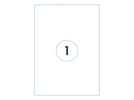 rillprint Etiquette universelle, 210 x 297 mm, blanc