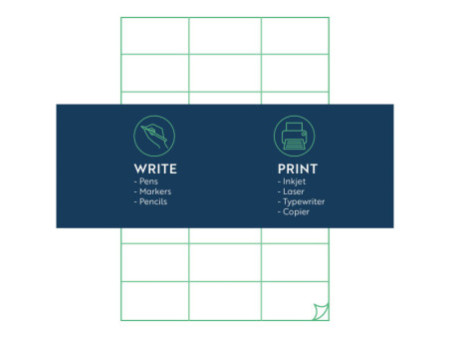 rillprint Etiquette universelle, 210 x 297 mm, blanc