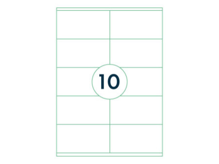 rillprint Etiquette universelle, 105 x 57 mm, blanc