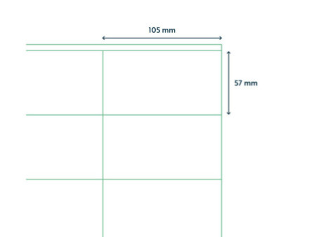 rillprint Etiquette universelle, 105 x 57 mm, blanc