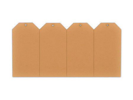 rillprint Étiquette à suspendre, 60 x 120 mm, marron kraft