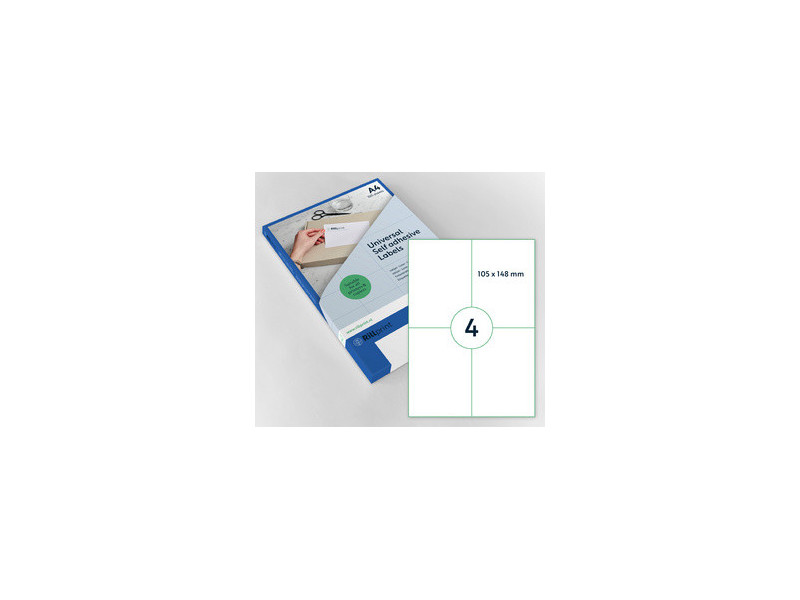 rillprint Étiquette universelle, 210 x 148 mm, blanc