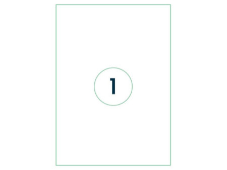 rillprint Étiquette universelle, 210 x 297 mm, blanc
