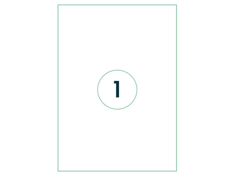 rillprint Étiquette universelle, 210 x 297 mm, blanc