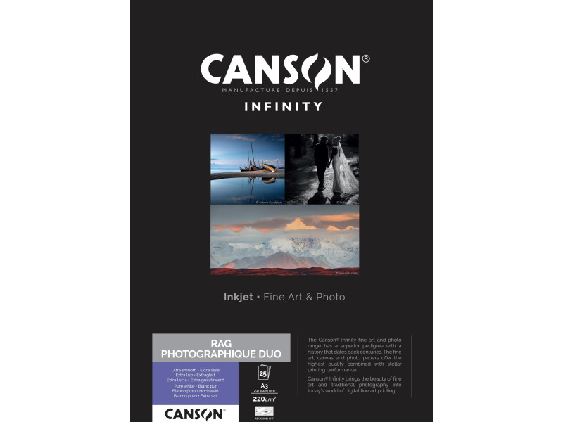 CANSON INFINITY Papier photo 'Rag Photographique Duo',