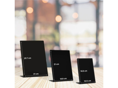 EUROPEL Ardoise de table L-Standard, A6, noir