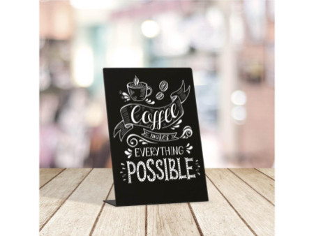 EUROPEL Ardoise de table L-Standard, A4, noir