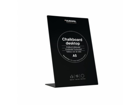 EUROPEL Ardoise de table L-Standard, A5, noir