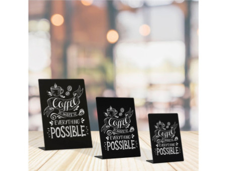 EUROPEL Ardoise de table L-Standard, A5, noir