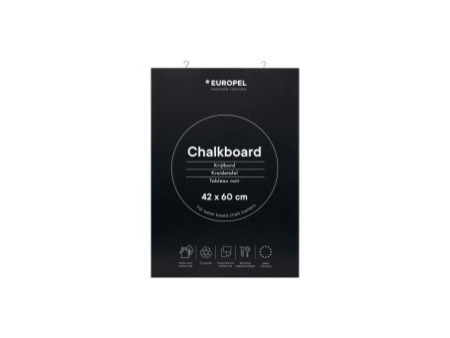 EUROPEL Ardoise sans cadre, 420 x 600 mm, noir