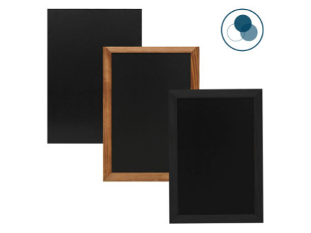 EUROPEL Ardoise avec cadre en bois, 420 x 600 mm, noir