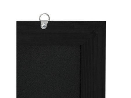 EUROPEL Ardoise avec cadre en bois, 420 x 600 mm, noir