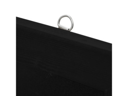EUROPEL Ardoise avec cadre en bois, 420 x 600 mm, noir