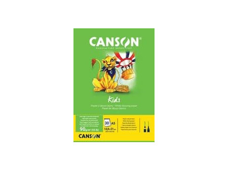 CANSON Bloc à dessin Kids, A5, 90 g/m2, 30 feuilles