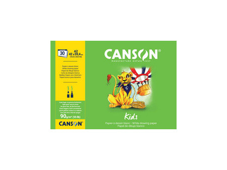 CANSON Bloc à dessin Kids, A3, 90 g/m2, 30 feuilles