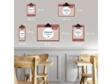 EUROPEL Porte-menu à pince, A4, naturel