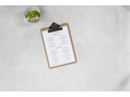 EUROPEL Porte-menu à pince, A5, naturel