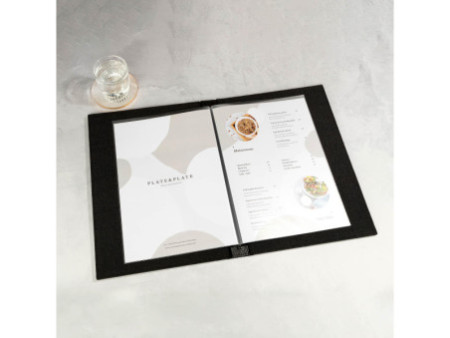 EUROPEL Protège-menu LIN, A4, noir