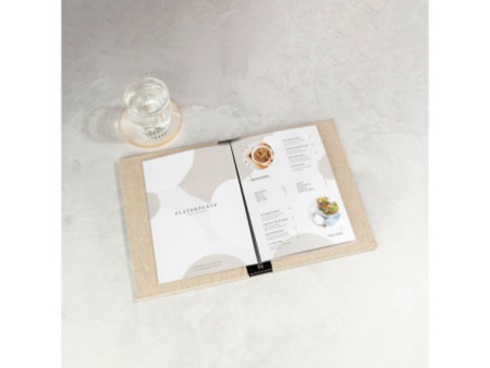 EUROPEL Protège-menu LIN, A5, beige