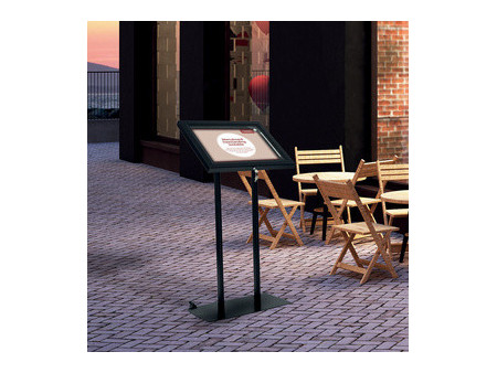 EUROPEL Vitrine pour menu, à pose libre, 2 x A4