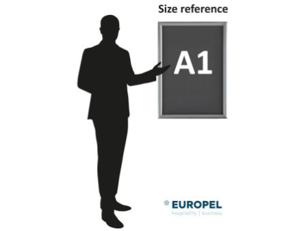 EUROPEL Cadre porte-affiche premium+, A1, noir