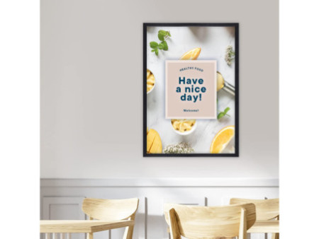 EUROPEL Cadre porte-affiche Premium+, A2, noir