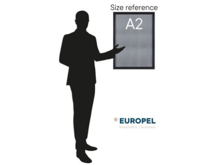 EUROPEL Cadre porte-affiche Premium+, A2, noir