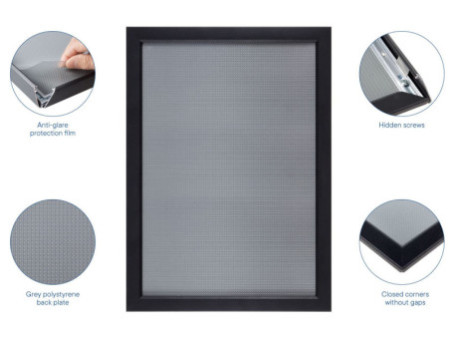 EUROPEL Cadre porte-affiche Premium+, A2, noir