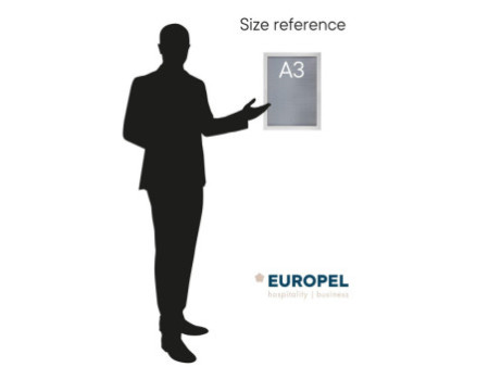 EUROPEL Cadre porte-affiche premium+, A3, blanc