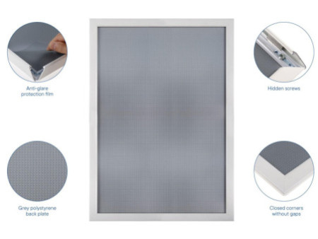 EUROPEL Cadre porte-affiche premium+, A3, blanc